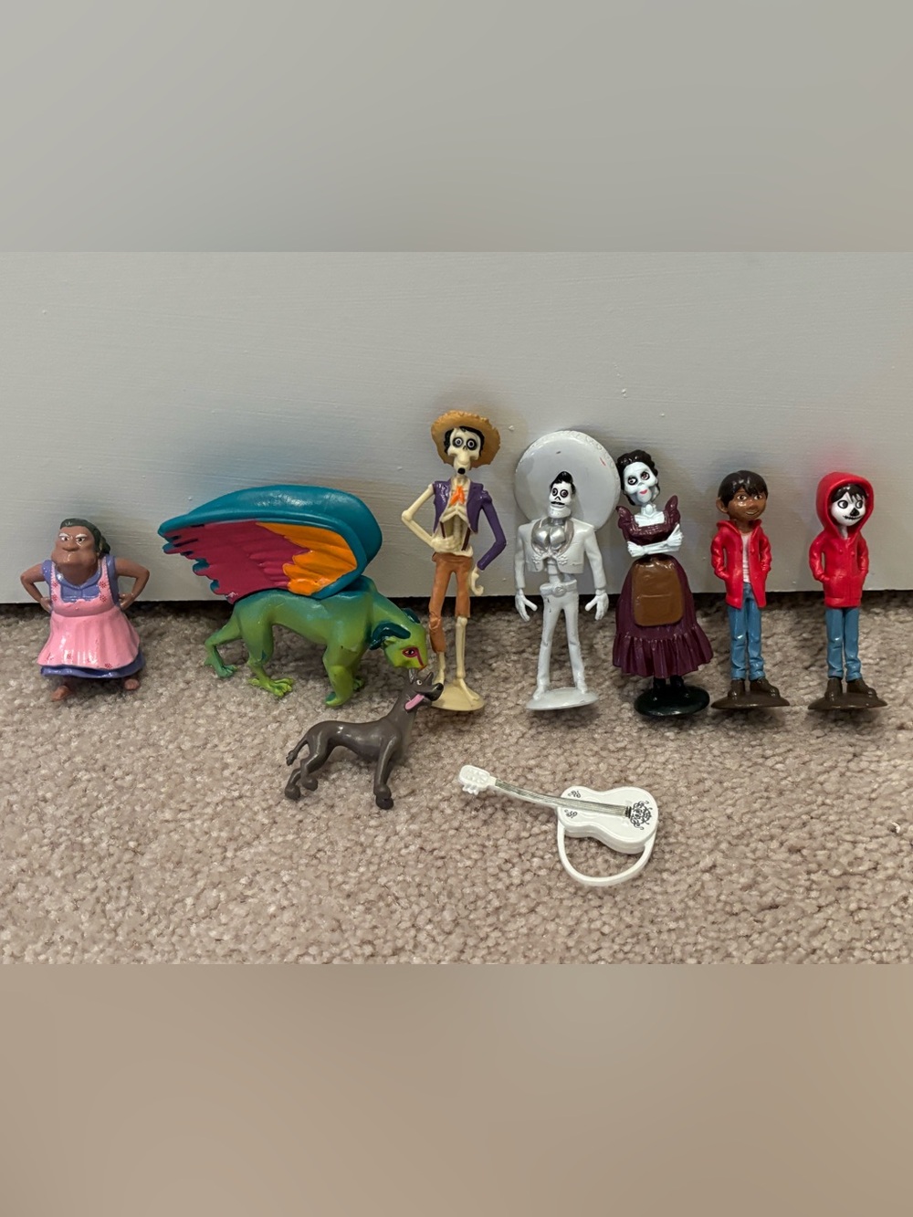Disney Pixar Coco Day of the Dead Skeleton Figure Toys PVC Play Set Miguel